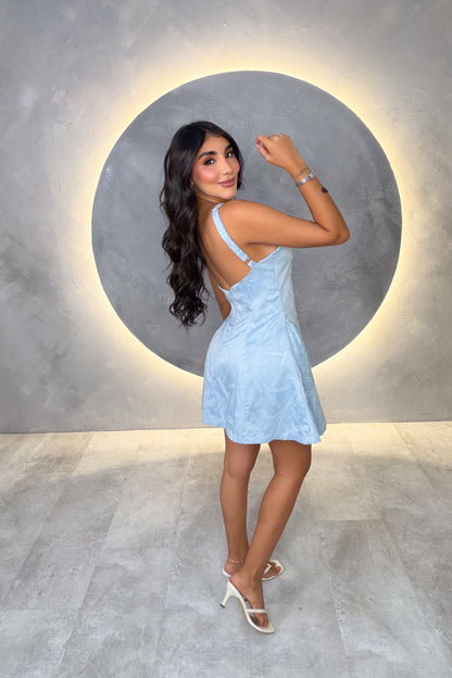 VESTIDO AMERICANO REF:LD12459 AZUL