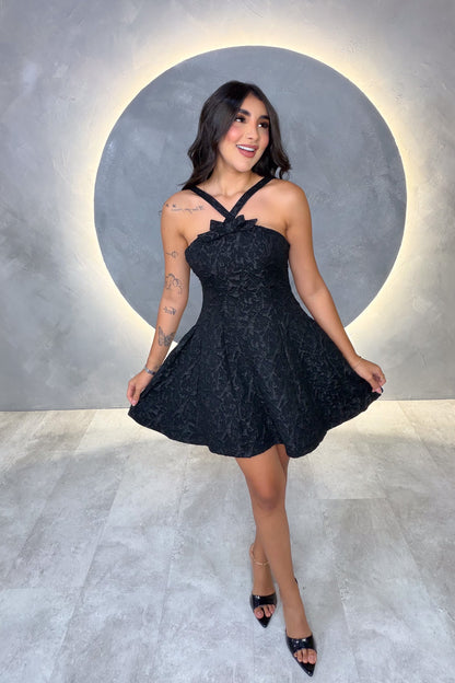 VESTIDO AMERICANO REF:LD12446 NEGRO