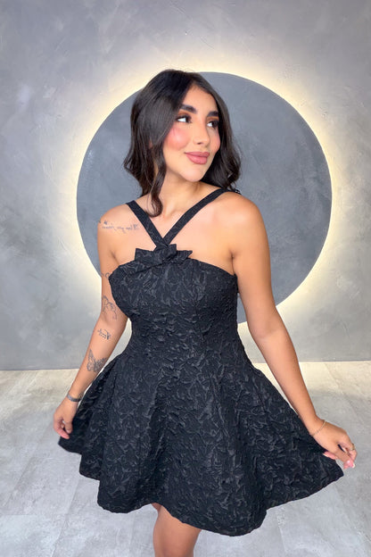 VESTIDO AMERICANO REF:LD12446 NEGRO