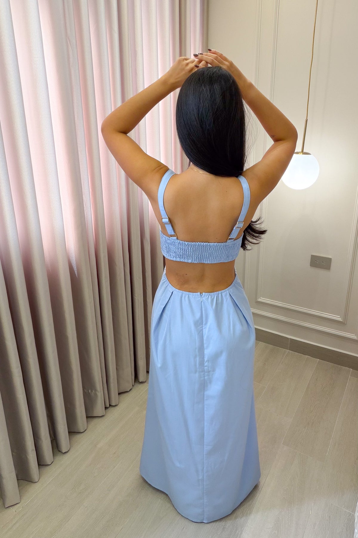 VESTIDO AMERICANO REF: HQD0196 AZUL