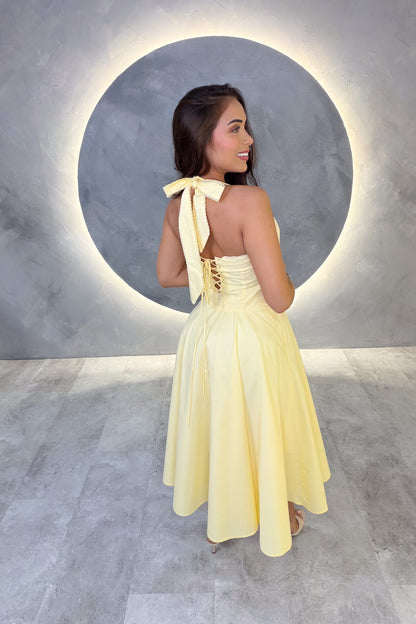 VESTIDO AMERICANO REF: D80847-1 AMARILLO