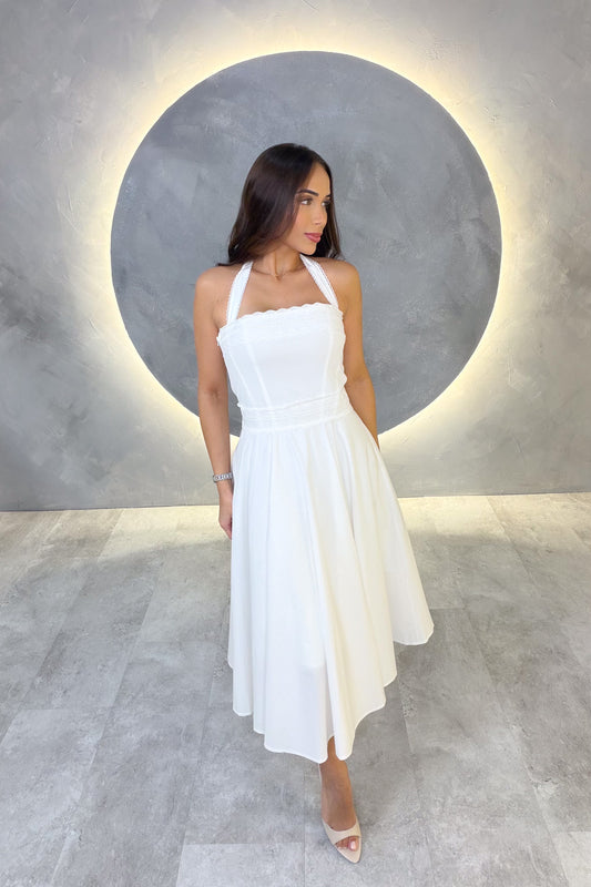 VESTIDO AMERICANO REF: D80847-1 BLANCO