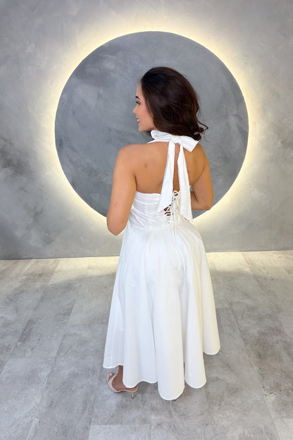VESTIDO AMERICANO REF: D80847-1 BLANCO