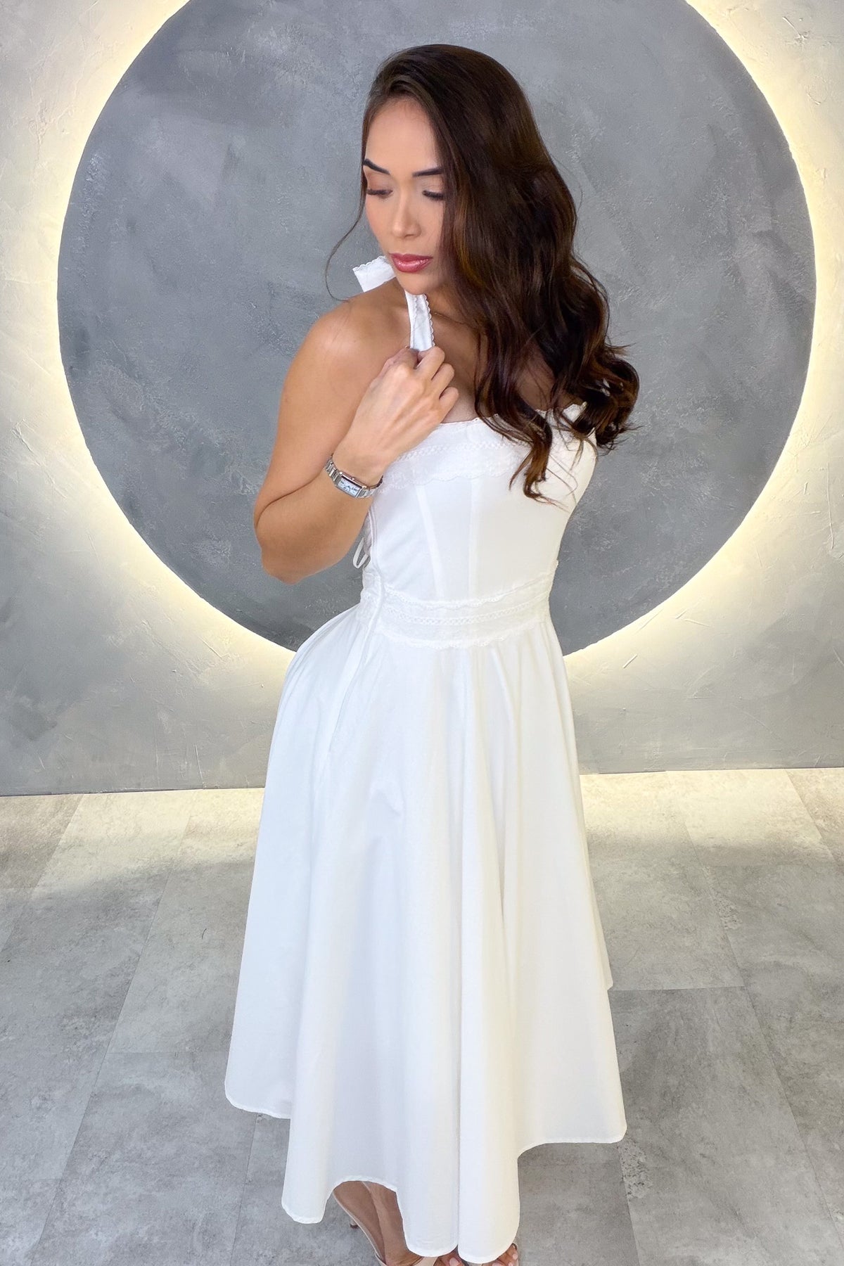 VESTIDO AMERICANO REF: D80847-1 BLANCO