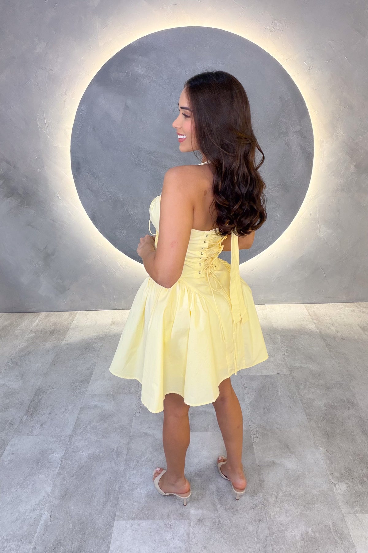 VESTIDO AMERICANO REF: D80803 AMARILLO