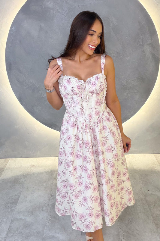 VESTIDO AMERICANO REF: D80570-7 ROSA