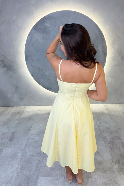 VESTIDO AMERICANO REF: D80800 AMARILLO