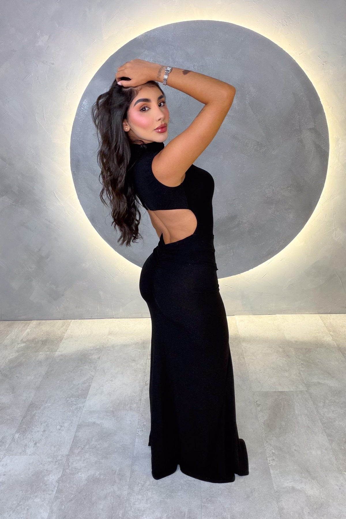 VESTIDO AMERICANO REF: LD12788 NEGRO