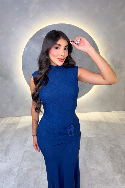 VESTIDO AMERICANO REF: LD12788 AZUL