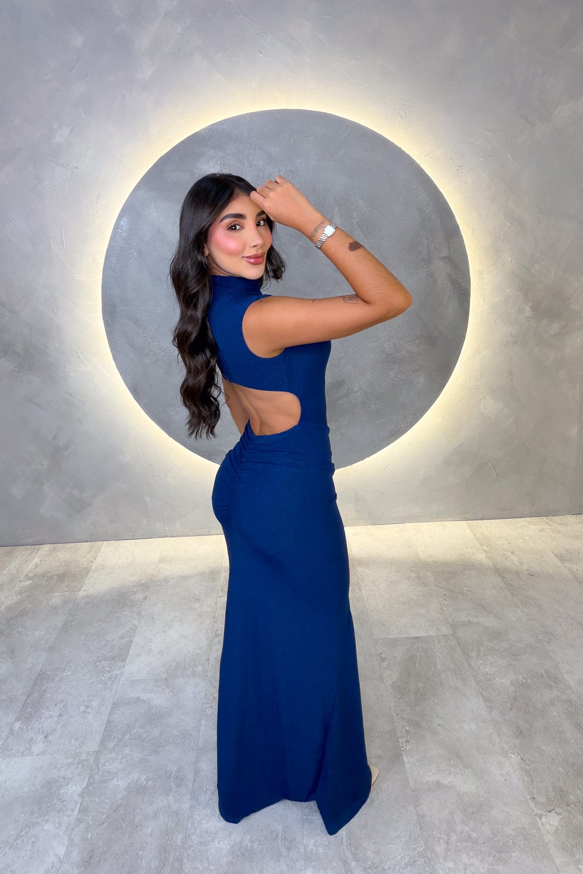 VESTIDO AMERICANO REF: LD12788 AZUL