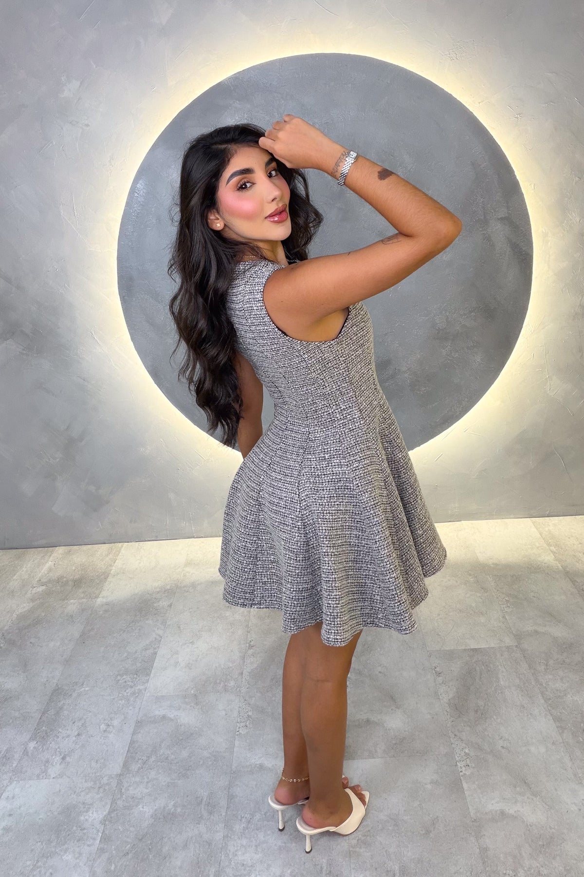 VESTIDO AMERICANO REF: ED1655 GRIS