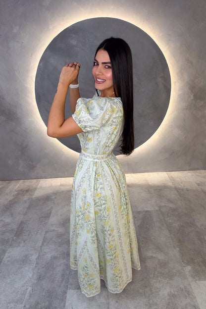 VESTIDO AMERICANO REF: MD6664 VERDE