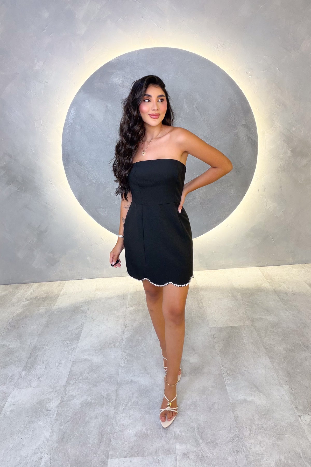 VESTIDO AMERICANO REF:MD6124 NEGRO