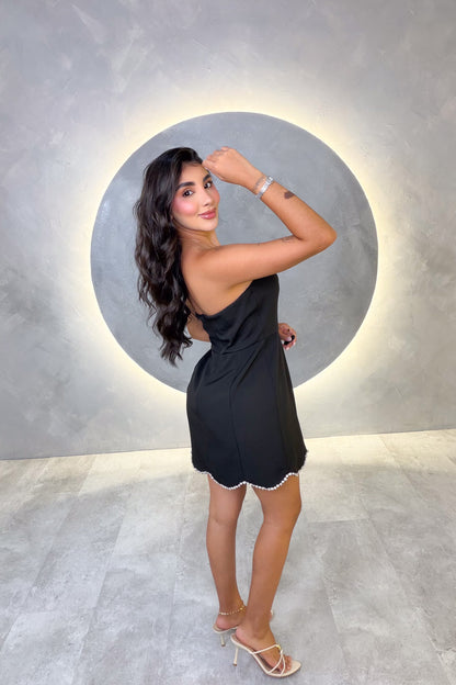 VESTIDO AMERICANO REF:MD6124 NEGRO