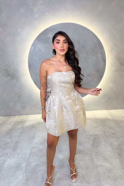 VESTIDO AMERICANO REF:IDA15138 BEIGE