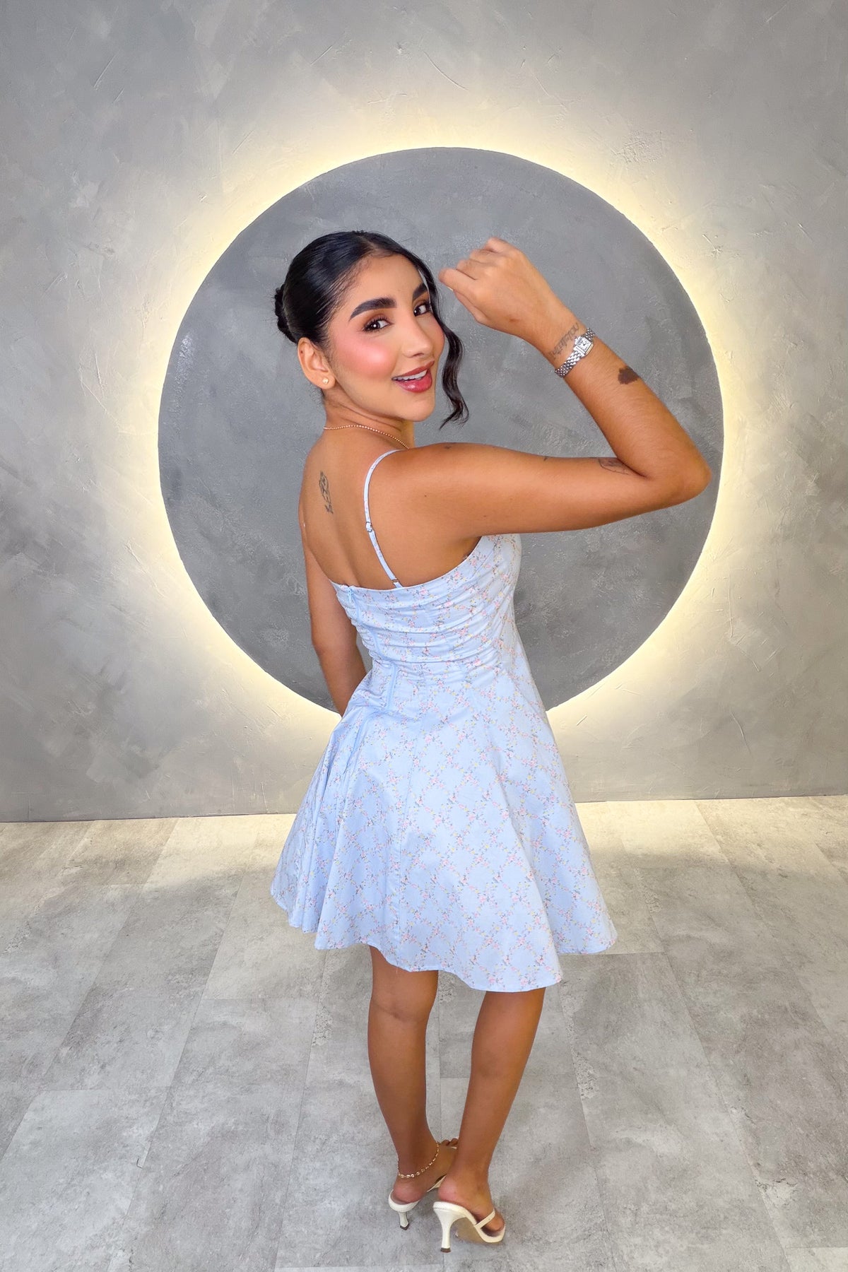 VESTIDO AMERICANO REF:D80793-4 AZUL
