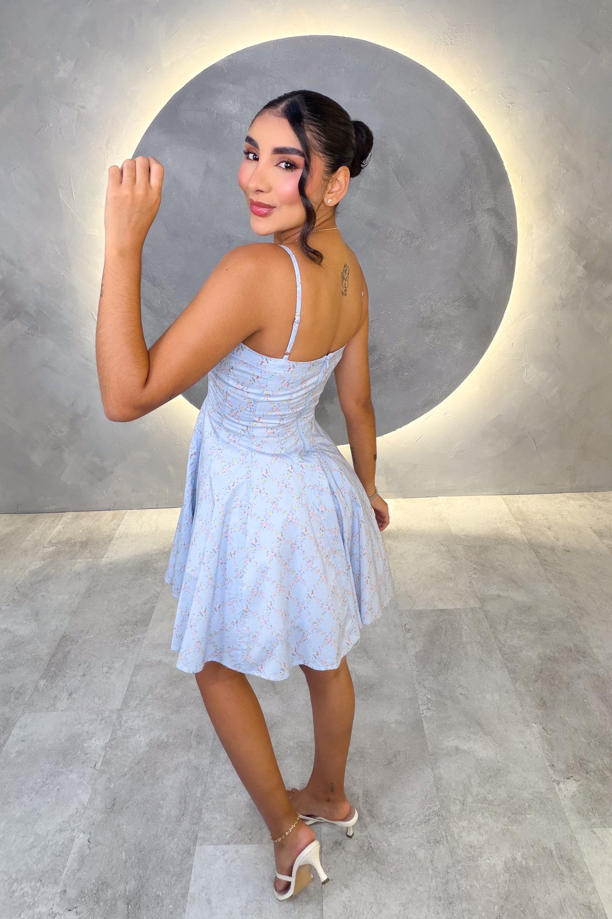 VESTIDO AMERICANO REF:D80793-4 AZUL