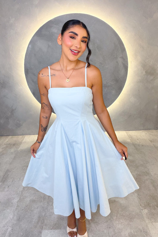 VESTIDO AMERICANO REF:D80800 AZUL
