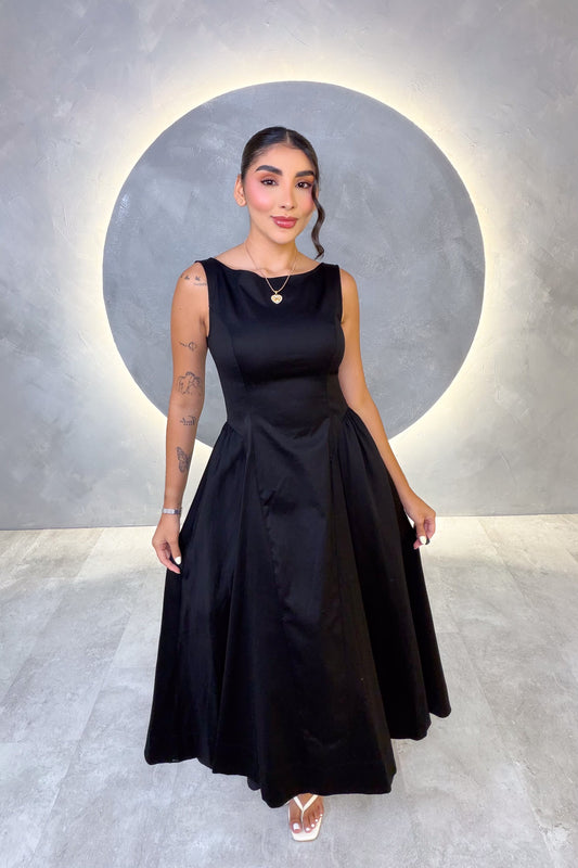 VESTIDO AMERICANO REF:ED1997 NEGRO