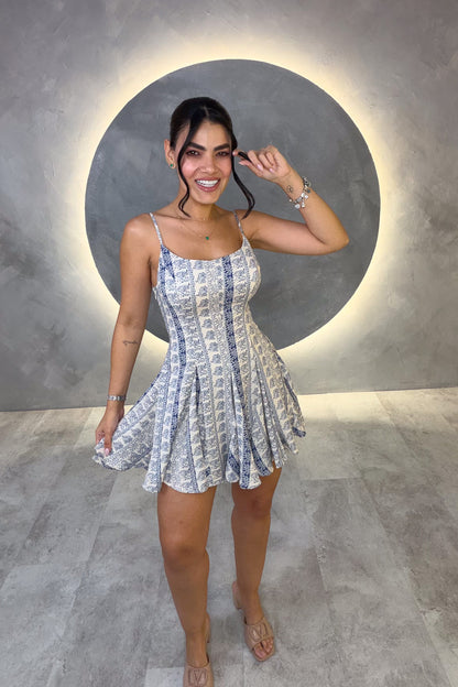 VESTIDO AMERICANO REF: MD6863 AZUL