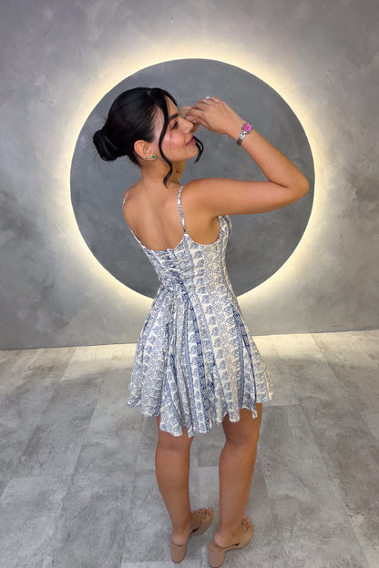 VESTIDO AMERICANO REF: MD6863 AZUL
