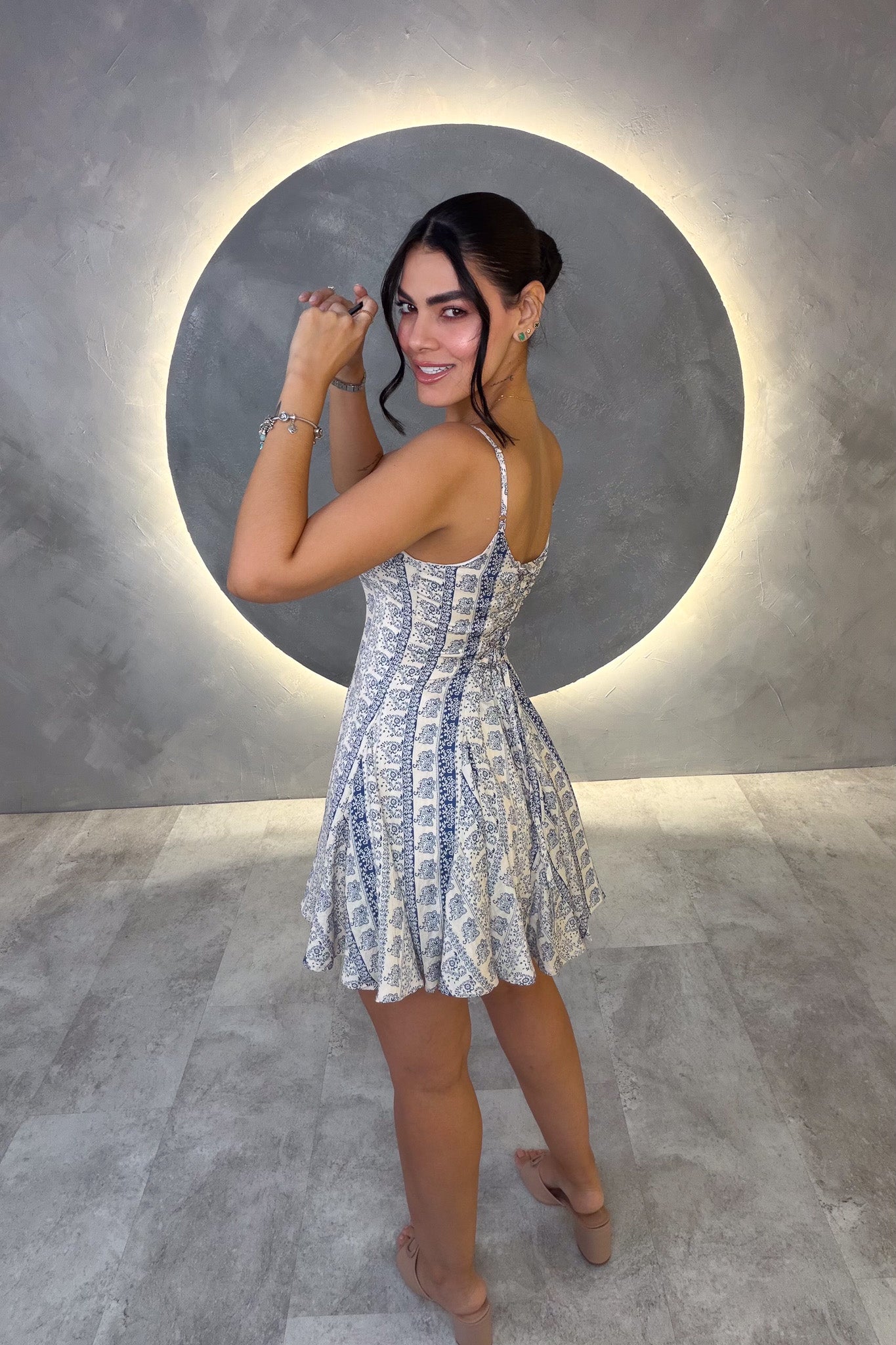 VESTIDO AMERICANO REF: MD6863 AZUL