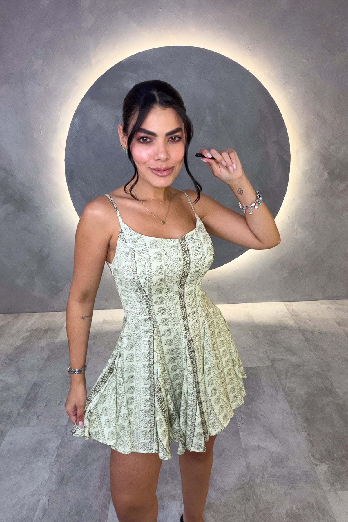 VESTIDO AMERICANO REF: MD6863 VERDE