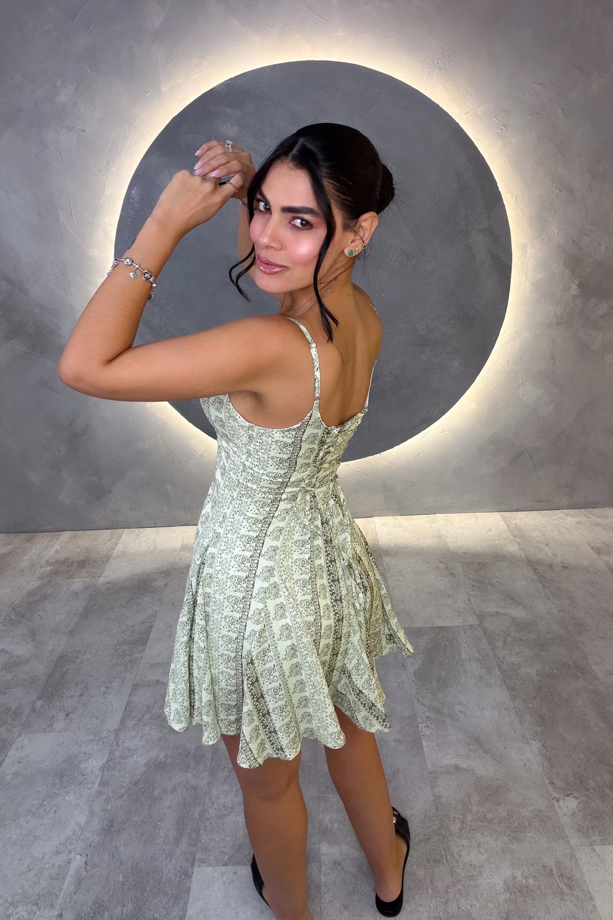VESTIDO AMERICANO REF: MD6863 VERDE