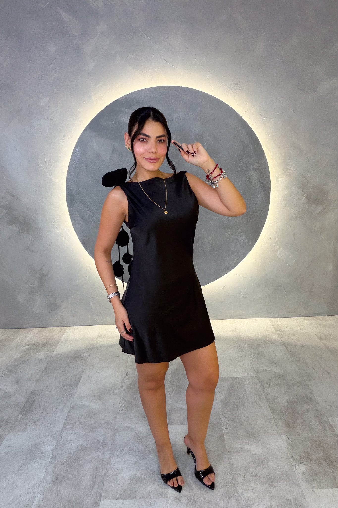 VESTIDO AMERICANO REF: LD12603 NEGRO