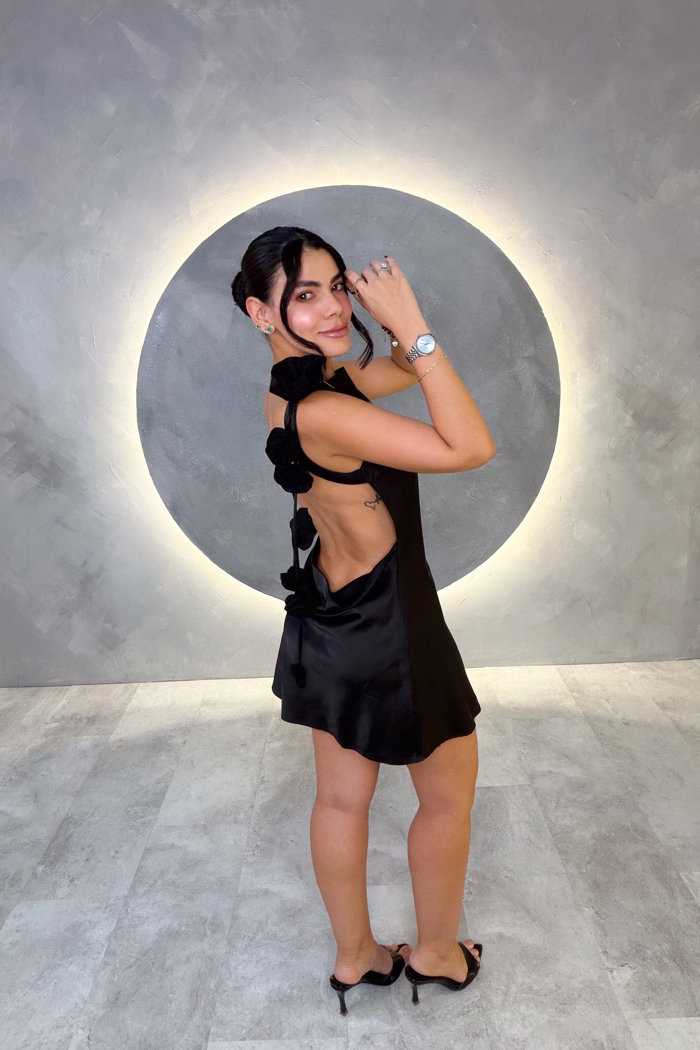 VESTIDO AMERICANO REF: LD12603 NEGRO