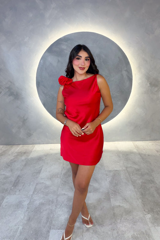VESTIDO AMERICANO REF: LD12603 ROJO