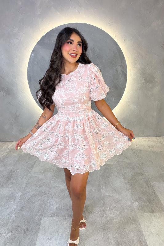 VESTIDO AMERICANO REF: MD6513 ROSADO