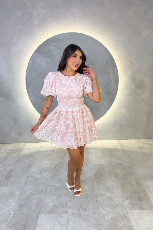 VESTIDO AMERICANO REF: MD6513 ROSADO